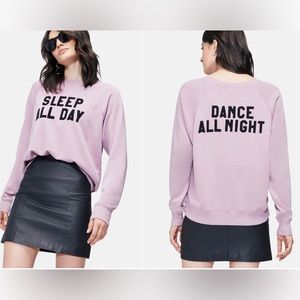NWT WILDFOX Elderberry “Sleep All Day” “Dance All Night” Sweatshirt - M